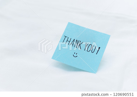 Business appreciation note office desk thank you message professional environment close-up view gratitude concept for engagement Business appreciation note office desk thank you message professional environment close-up view gratitude concept for engagement 120690551