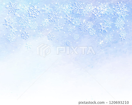 冬天背景與飄落的雪花 120693210