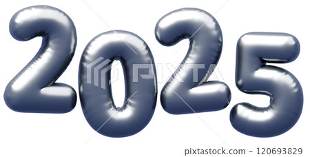3D圖像_字母氣球_2025_銀色 3D圖像_字母氣球_2025_銀色 120693829