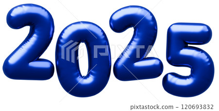 3D圖像_字母氣球_2025_藍色 3D圖像_字母氣球_2025_藍色 120693832