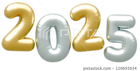 3D image_letter balloon_2025 3D image_letter balloon_2025 120693834