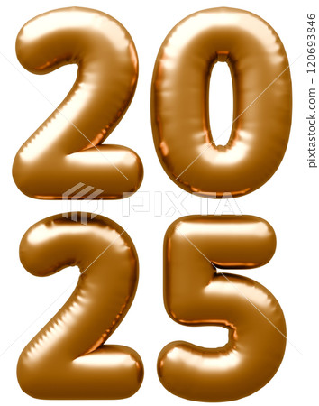 3D圖像_字母氣球_2025_gold 120693846