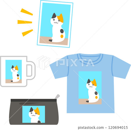 Photo-printed mugs, shirts, and original goods 120694015