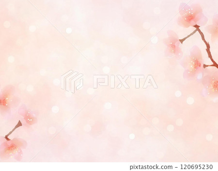 水彩簡單可愛的粉紅色抽象櫻花背景 水彩簡單可愛的粉紅色抽象櫻花背景 120695230