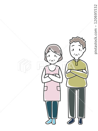 陷入困境的老年夫婦 陷入困境的老年夫婦 120695532