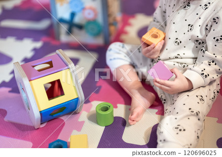 Playtime with your baby and educational toys Playtime with your baby and educational toys 120696025