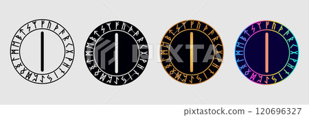 Scandinavian rune Isa Scandinavian rune Isa 120696327
