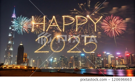 Happy New Year Boke 2025 Background  120696663