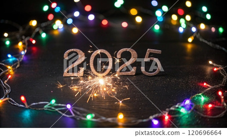 Happy New Year Boke 2025 Background  120696664