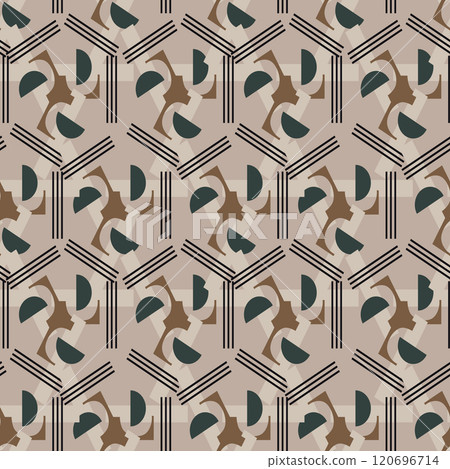 Textile motif seamless pattern. Lux fabric design textile swatch ladies dress, man shirt all over print block.  120696714