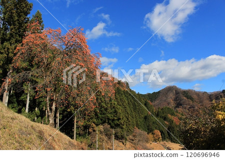 Winter scenery seen from Arafune Air Cave 120696946