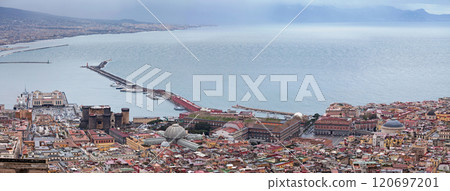 Panoramic view of Naples in Italy Panoramic view of Naples in Italy 120697201