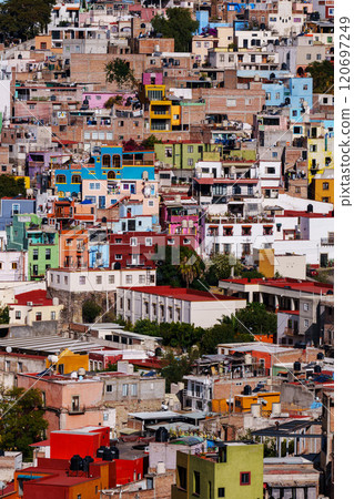Colorful houses in Guanajuato, Mexico Colorful houses in Guanajuato, Mexico 120697249