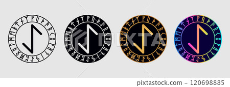 Scandinavian rune Eiwaz Scandinavian rune Eiwaz 120698885