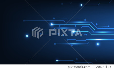 futuristic circuit board background with hi tech blue light futuristic circuit board background with hi tech blue light 120699123