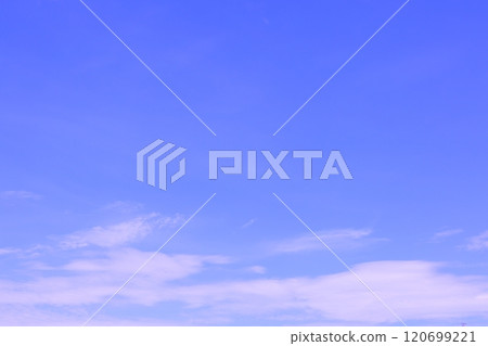 Blue sky and white clouds (background material) 120699221