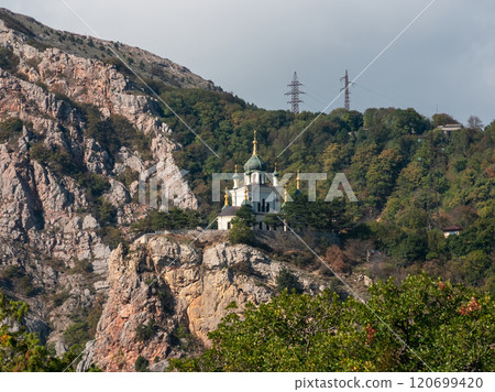 Church on the rocks. Crimean Peninsula. Church on the rocks. Crimean Peninsula. 120699420