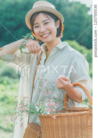 Picking flowers Picking flowers 120700036