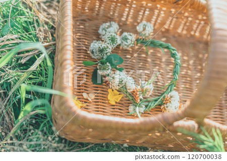 白三葉草的花環 120700038