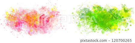Colorful watercolor splash (vector) 120700265