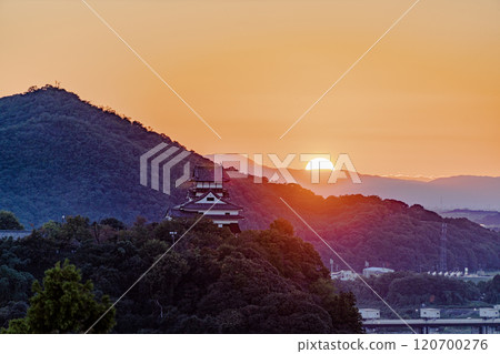 Sunset view from Inuyama Naritasan Sunset view from Inuyama Naritasan 120700276
