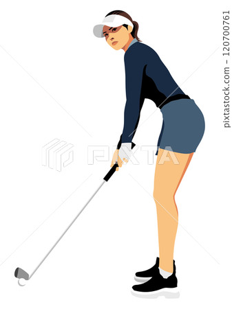 Female professional golfer 120700761