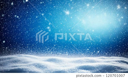 Snow and night sky image Christmas AI generated material Snow and night sky image Christmas AI generated material 120701007