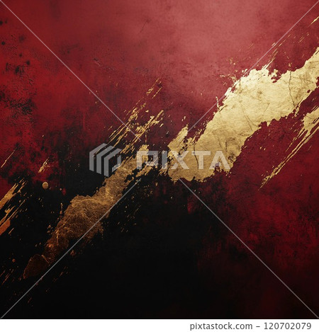 紅色背景上淡淡的金色和黑色圖案。日式抽象方形橫幅。 AI生成影像 120702079