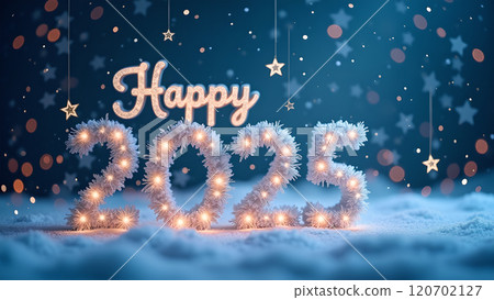 happy new year 2025 text 120702127
