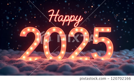 happy new year 2025 text 120702166