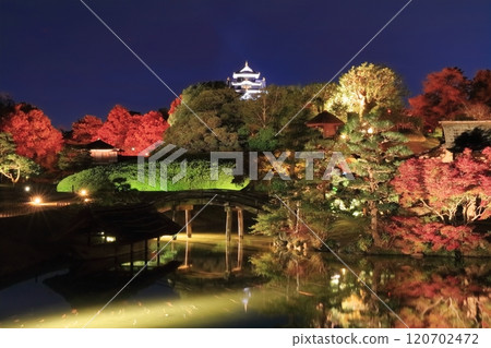 [Okayama Prefecture] Autumn Fantasy Garden (Illumination) Korakuen and Okayama Castle (After Reiwa Renovation) 120702472