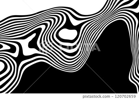 Abstract background with hypnotic wavy lines pattern. Eps 10 Abstract background with hypnotic wavy lines pattern. Eps 10 120702659