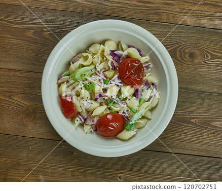 Puttanesca pasta salad Puttanesca pasta salad 120702751
