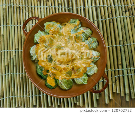 Indian stuffed curry cabbage Indian stuffed curry cabbage 120702752
