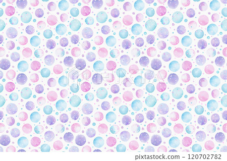 Watercolor cute polka dot seamless pattern background 120702782