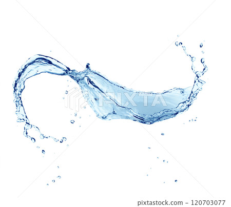 Water splash on white Water splash on white 120703077