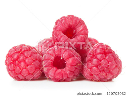 Raspberry. Raspberry isolated. Raspberry on white background. 120703082