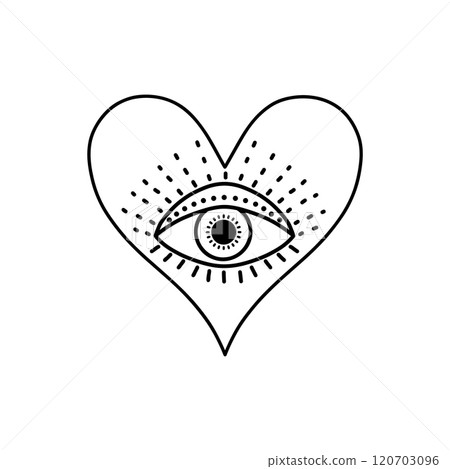Heart with mystic eye Heart with mystic eye 120703096
