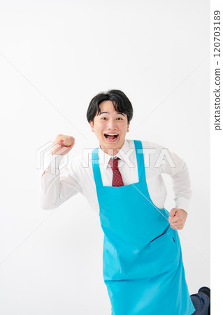 Businessman, demonstration sales, hurry 120703189