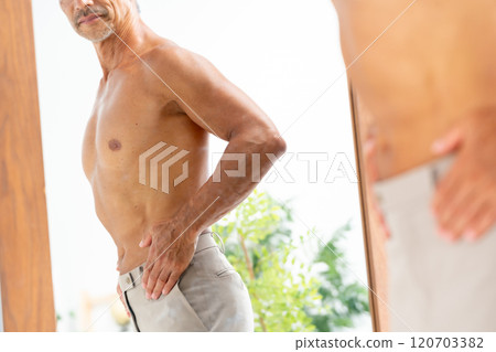 Diet, stomach, male, hand 120703382