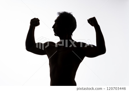 肌肉剪影 120703446