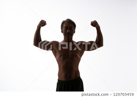 肌肉剪影 120703459