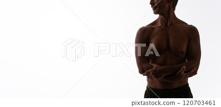 肌肉剪影 120703461