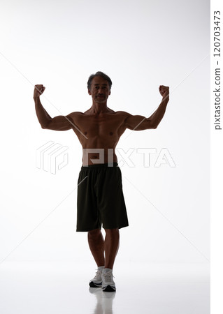 Muscle silhouette whole body Muscle silhouette whole body 120703473