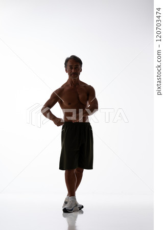Muscle silhouette whole body Muscle silhouette whole body 120703474