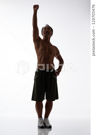 Muscle silhouette whole body Muscle silhouette whole body 120703476
