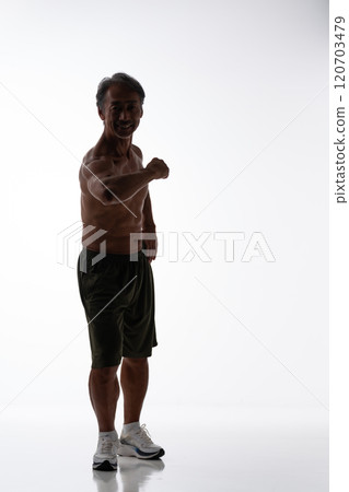 Muscle silhouette whole body 120703479
