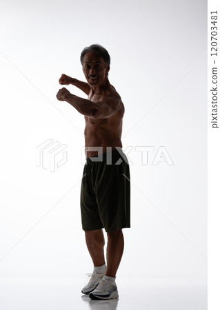 全身肌肉輪廓 120703481