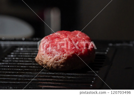 Raw Wagyu Beef Burger Raw Wagyu Beef Burger 120703496
