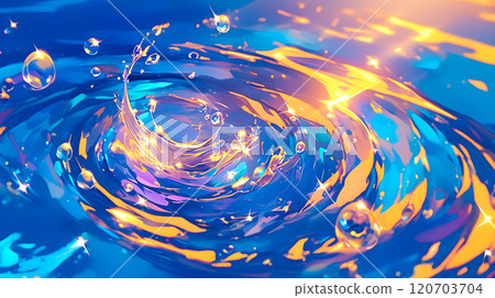 美麗多彩的閃閃發光的波紋狀插圖背景 美麗多彩的閃閃發光的波紋狀插圖背景 120703704